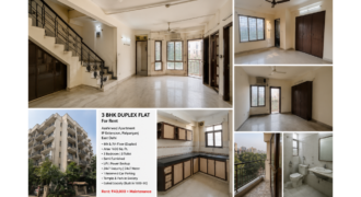 3 BHK Duplex Flat for Rent in Aashirwad Apartment, IP Extension, Patparganj, East Delhi