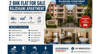 2 BHK Flat for Sale in Delhi Rajdhani Apartment, IP Extension, Patparganj, East Delhi
