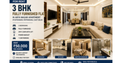 3 BHK Fully Furnished Flat for Rent in Arya Nagar Apartment, IP Extension, Patparganj, East Delhi