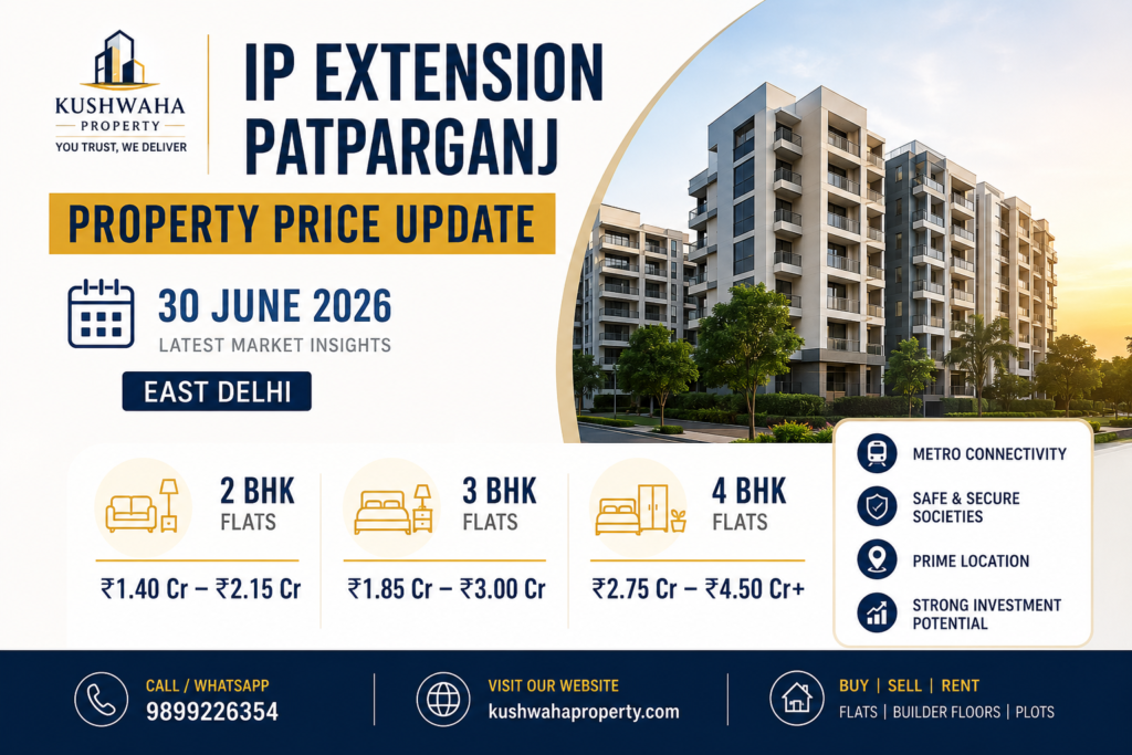 IP Extension Patparganj Property Price Update