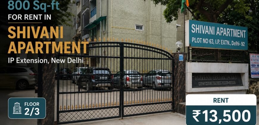 1 BHK Flat in Shivani Apartment IP Extension, Patparganj