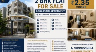 2 BHK Flat Available for Sale in Aggarsain Apartment, IP Extension, Patparganj