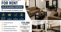 2 BHK Flat Rent in Delhi Rajdhani Apartment, IP Extension, Patparganj, Delhi