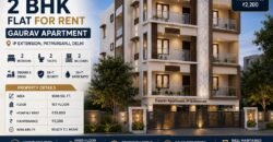 2 BHK Flat for Rent | Gaurav Apartment, IP Extension, Patparganj