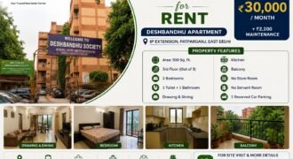 2 BHK Flat for Rent in DeshBandhu Apartment, IP Extension, Patparganj