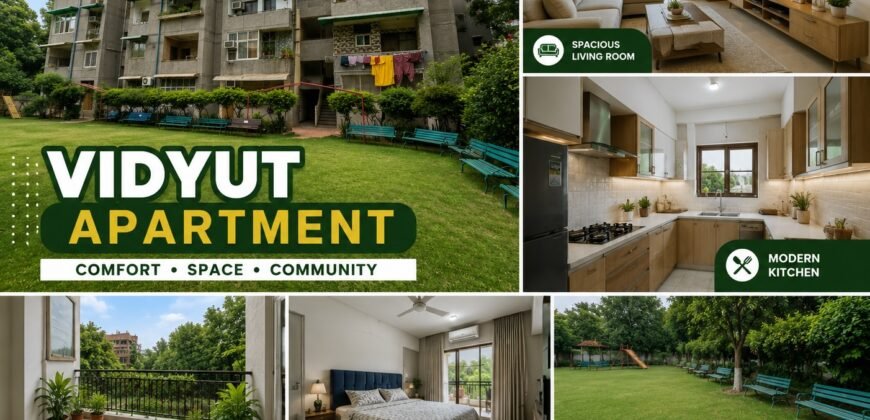 2 BHK Flat for Rent in Vidyut Apartment IP Extension, Patparganj