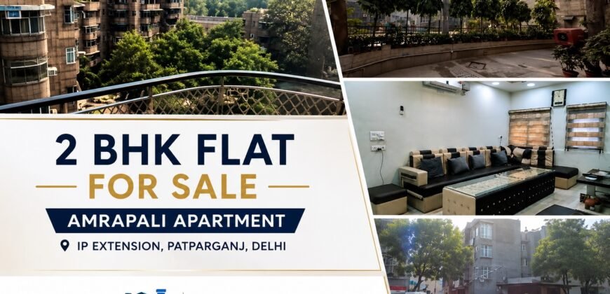 2 BHK Flat for Sale | Amrapali Apartment IP Extension | Semi-Furnished