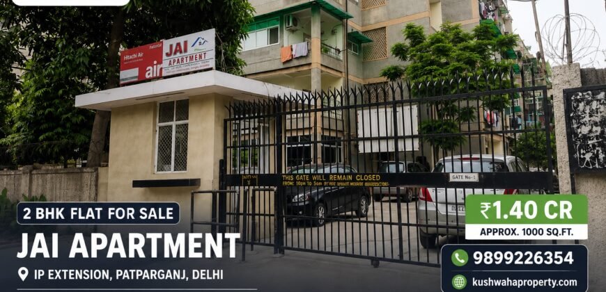 2 BHK Flat for Sale Jai Apartment, IP Extension Patparganj