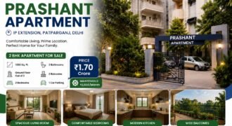2 BHK Flat for Sale Prashant Apartment, IP Extension