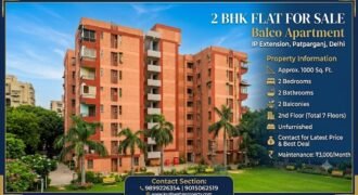 2 BHK Flat for Sale in Balco Apartment, IP Extension, Patparganj, Delhi