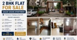 2 BHK Flat for Sale in Sagar Sadan Apartment, IP Extension, Patparganj