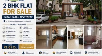 2 BHK Flat for Sale in Sagar Sadan Apartment, IP Extension, Patparganj