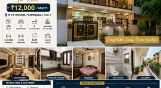 2 BHK Independent House for Rent in IP Extension, Patparganj, Delhi