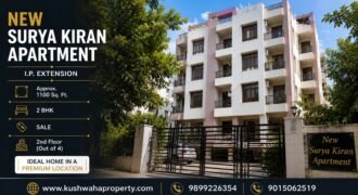 Buy 2 BHK flat in IP Extension | New Surya Kiran Apartment