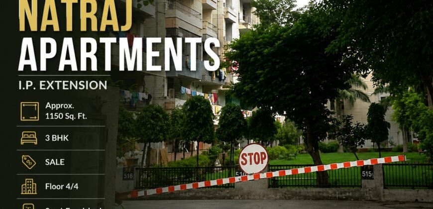 3 BHK Flat Natraj Apartment, IP Extension Patparganj