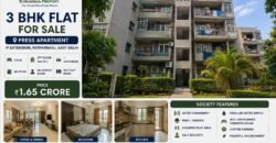 3 BHK Flat for Sale in Press Apartment, IP Extension, Patparganj, East Delhi