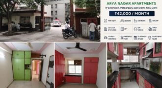 3 BHK Flat for Rent Arya Nagar Apartments, IP Extension, Patparganj