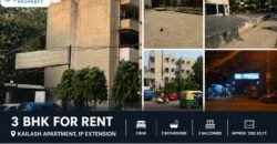 3 BHK Flat for Rent, Kailash Apartment, IP Extension, Patparganj