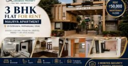 3 BHK Flat for Rent in Maurya Apartment IP Extension Patparganj | ₹50,000