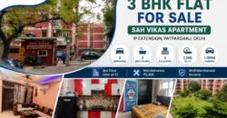 3 BHK Flat for Sale | Sah Vikas Apartment, IP Extension, Patparganj