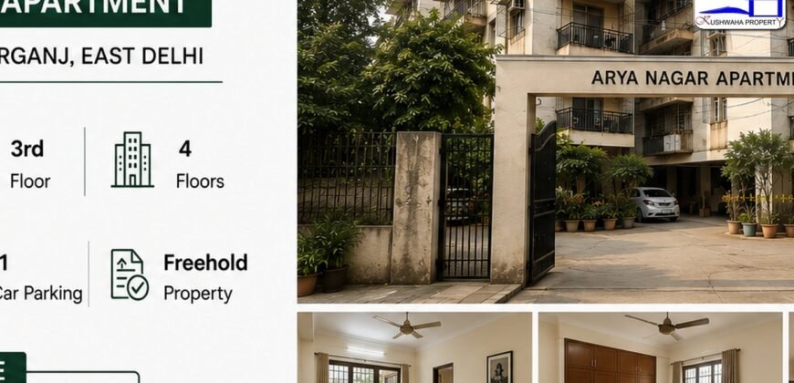 3 BHK Flat for Sale in Arya Nagar Apartment IP Extension Patparganj