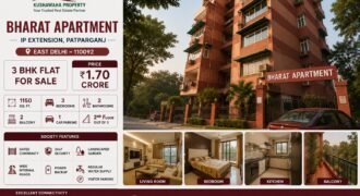 3 BHK Flat for Sale in Bharat Apartment, IP Extension, Patparganj