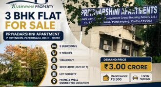 3 BHK Flat for Sale in Priyadarshini Apartment, IP Extension, Patparganj