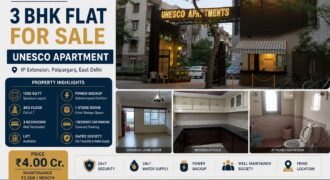 Premium 3 BHK Flat for Sale in UNESCO Apartment, IP Extension, Patparganj