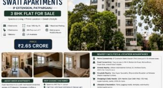 3 BHK Flat in Swati Apartments IP Extension, Patparganj