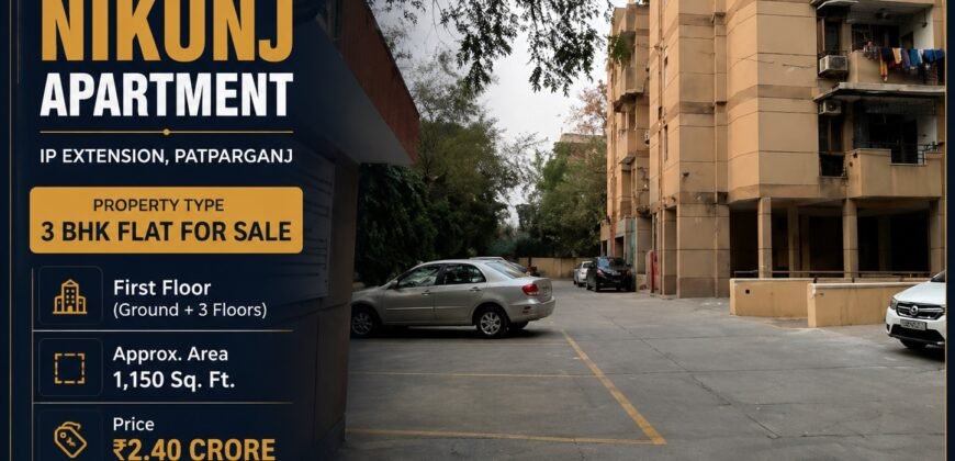 Premium 3 BHK flat | Rajdhani Nikunj Apartment, Patparganj