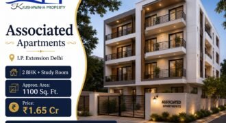 2 BHK + Study Room | Associated Apartments, IP Extension Patparganj