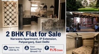 Available 2 BHK Flat in Narwana Apartment IP Extension