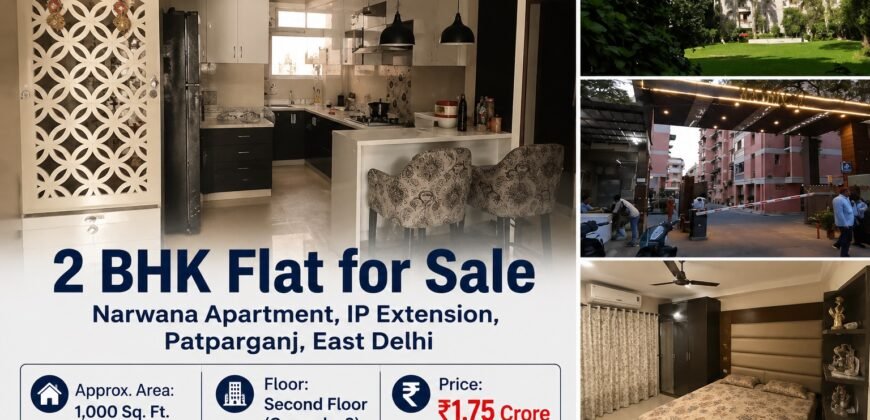 Available 2 BHK Flat in Narwana Apartment IP Extension