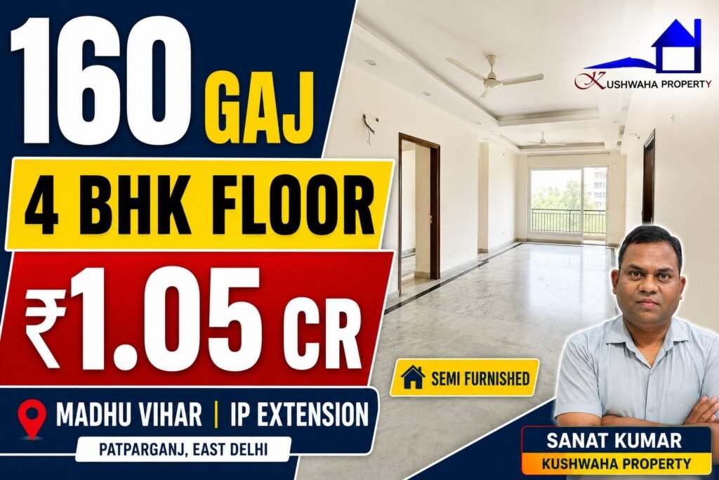 IP Extension 160 Gaj 4 BHK Floor