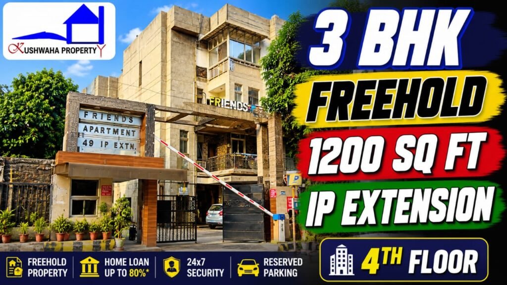 IP Extension, Patparganj, 3 BHK Freehold Flat