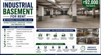 Industrial Basement for Rent in Patparganj Industrial Area, Delhi