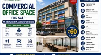 Commercial Office Space for Sale in Pankaj Central Market, IP Extension