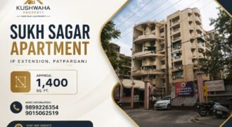 Available 3 BHK Flat in Sukh Sagar Apartment, IP Extension