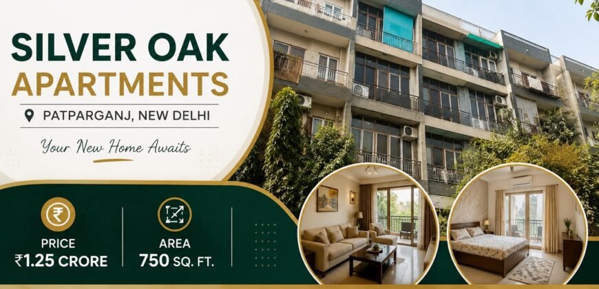 1 BHK flat in Silver Oak Apartments, Patparganj, New Delhi