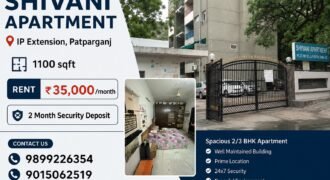 2 BHK Flat for Rent in Shivani Apartment, IP Extension Delhi
