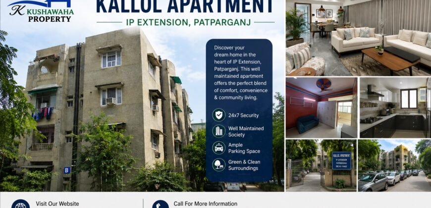 Buy 2 BHK Flat in Kallol Apartment, IP Extension, Patparganj
