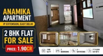 Available 2 BHK Flat in Anamika Apartment, Patparganj