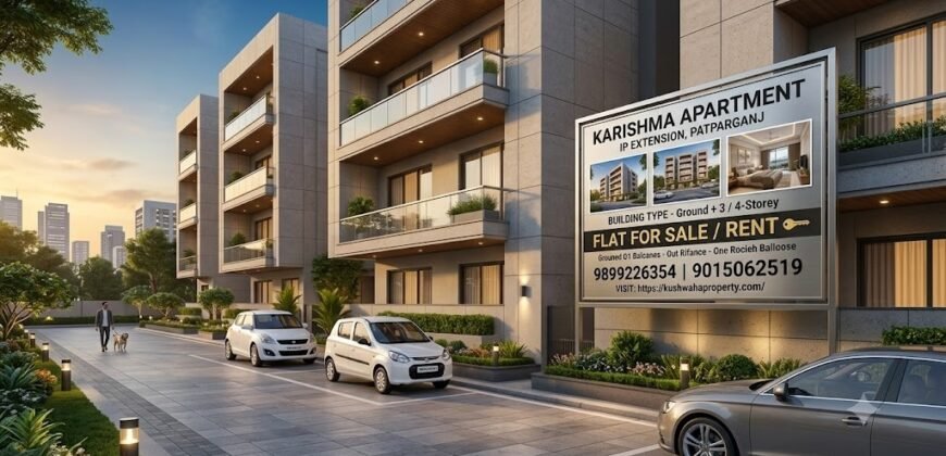 2 BHK Flat in Karishma Apartment, for Rent in IP Extension