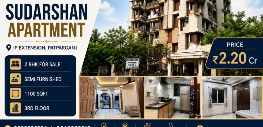 Buy 2 BHK Flat in Sudarshan Apartment, IP Extension