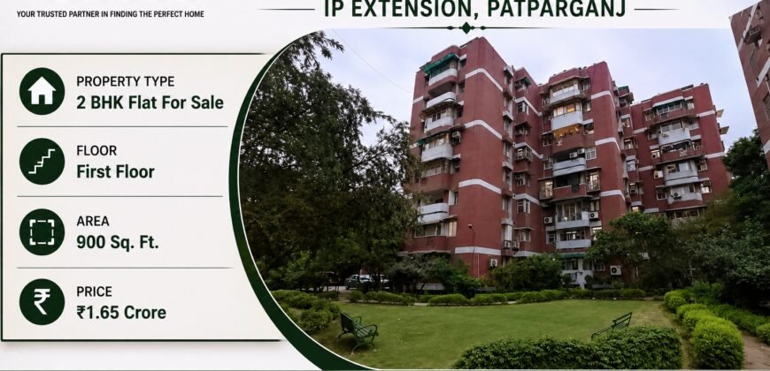 2 BHK flat for sale in Aashirwad Enclave, IP Extension Patparganj