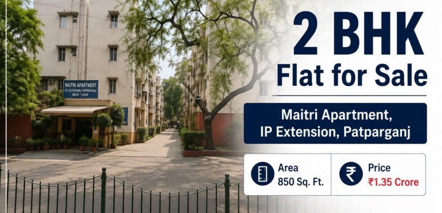 2 BHK flat for sale in Maitri Apartment, IP Extension