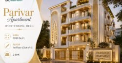 2 BHK Flat for Rent in Parivar Apartment, IP Extension, Delhi
