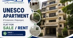 Semi-Furnished 2 BHK for Rent in UNESCO Apartment, IP Extension