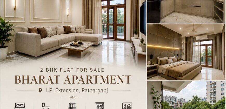 2 BHK for Sale in Bharat Apartment, Patparganj
