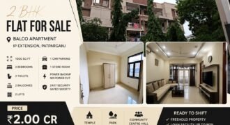 2 BHK Semi-Furnished Flat for Sale in Balco Apartment, IP Extension